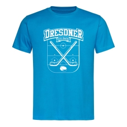 Dresdner Eislöwen  - T-Shirt - Spielfeld - azur - Gr. XL