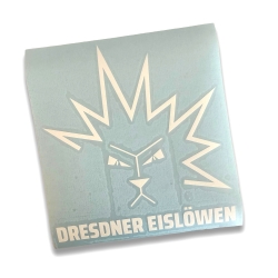 Dresdner Eislöwen - Plot Aufkleber 15cm - weiß