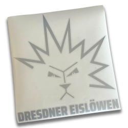 Dresdner Eislöwen - Plot Aufkleber 25x28cm - silber