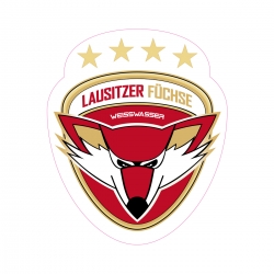 Lausitzer Füchse - Aufkleber - FARBIG / outdoor / 73x86mm / glänzend