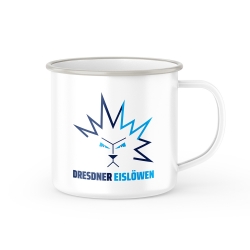 Dresdner Eislöwen - Emaille Tasse - Logo