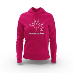 Dresdner Eislöwen - Frauen Logo Hoody - magenta - Gr: S