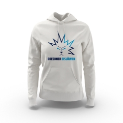 Dresdner Eislöwen - Frauen Logo Hoody - weiß - Gr: S