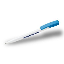 Eislöwen - Kugelschreiber weiß/hellblau - Schriftzug