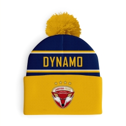 Lausitzer Füchse - Bommelmütze blau/gelb - Dynamo