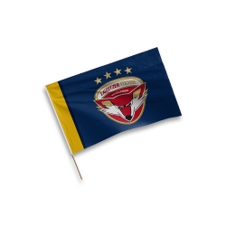 Lausitzer Füchse - Stabfahne - Logo - 40x60cm